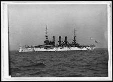 Photo:U.S.S. Minnesota Battleship at Sea c1907 picture