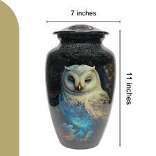 Enduring Tributes: Affordable Black Urn Owl Cremation Urns for Human Ashes picture