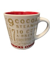 Starbucks Twelve Days of Christmas Red White & Gold Coffee Cup 14 oz Mug 2008 picture