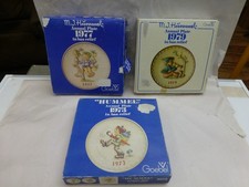 Lot of 3 M.J. Hummel Goebel W Germany 1973,1977,1979 Hand Crafted&Painted Plates picture