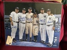 Girardi Cone Larsen Berra Wells Posada Signed 16x20 Photo The Perfect Six COA picture