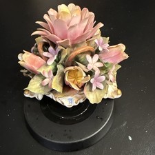 Vintage Capodimonte Style Porcelain Floral Arrangement picture