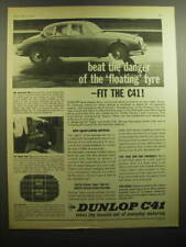 1964 Dunlop C41 Tires Ad - Beat the danger of the floating tyre picture