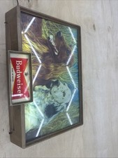 Vintage 1950s Budweiser Beer Lighted Sign English And Irish Setter Hunting Dogs picture