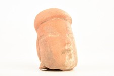 Pre-Columbian Mesoamerica West Mexico Sculpted Terracotta Head 3rd to 8th Cty picture