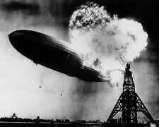 ZEPPLIN HINDENBURG CATCHING FIRE EXPLOSION MAY 6 1937 8X10 PHOTO REPRINT picture