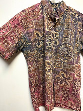 Reyn Spooner Men's Classic Fit Hawaiian Aloha Shirt Tribal Print Button M picture
