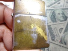 Vietnam War Era Vulcan Lighter Engraved NCO Club Y.T.S. Scarlet Scorpion picture