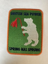 NEW and unused British Sea Power Spring has Sprung sew on patch picture