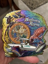 Florida FWC Northwest Region Challenge Coin- Large And Heavy (Oil Slick Variant) picture