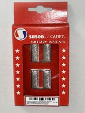 CAPTAIN CORRUGATED (REG) RANK 1 1/8 INCH / FIRST RESPONDER~SILVER DRESS PAIR picture