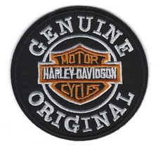 Harley Davidson Motorcycles Iron On Patch Genuine Original 3.5