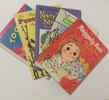 Vintage Raggedy Ann Golden Books Lot of 5 Kids Books My Day Too My Mommy 1980s picture
