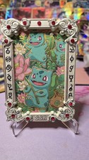 Pokemon Chinese Mengka V2 Bulbasaur Silver Frame Case Hit Card 46/66 Low Pop picture