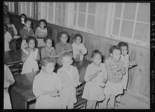 Photo:Lakeview Project Arkansas 1940s Schoolchildren Singing Classroom picture