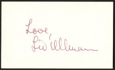 Liv Ullman signed autograph 3x5 card Actress Persona R801 picture