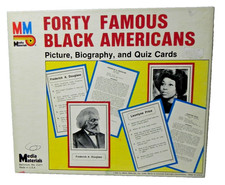 Vintage 1988 Forty Famous Black Americans quiz game  RARE Looks unused picture