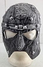Vintage Fright Asylum Halloween Mask 1999 Disguise Inc Faux Leather Executioner picture