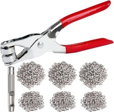 300Pcs 1/2 Inch Grommet Tool Kit, 12mm Handheld Eyelet Kit, Grommets Pucher picture