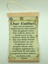 Our Father Prayer ( Catholic Version),, Canvas Wall Print, 8x12  picture
