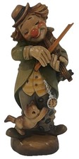 6” Carved Painted ANRI J. Ferrandiz CIRCUS SERENADE Clown Cat Mouse Violin picture