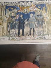 RARE 1901 Civil War Poster SIGNED BY PUBLISHER Peter Tracy Memphis UCV Reunion picture