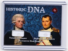 Thomas Jefferson Napoleon Bonaparte 2023 Historic Autographs DNA Hair Card /50 picture