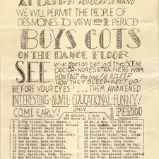 1930s Charles City Dance School High Broadside Sleep IA Boys Poster Satirical 8B picture