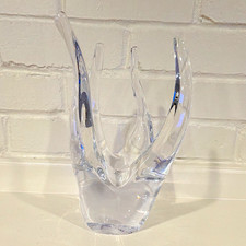 Signed Simon Pearce Clear Art Glass – Fire Sculpture very RARE picture
