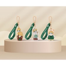 Mofusand x Starbucks Blind Box Keychain Complete Set New from Japan picture
