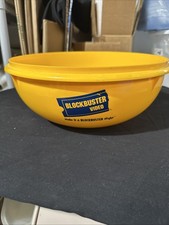 Blockbuster Video Popcorn Bowl Tupperware 90’s Vintage Yellow 12” NO LID picture