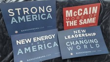 *RARE* Obama For America Democratic Convention Placards picture