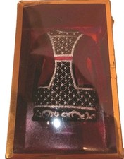 Miniature Royal Crown Robe Display Box Set Red Velvet Beaded King Queen Vintage picture