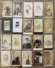 20 x CDV & Vintage Sepia Photos Job Lot picture