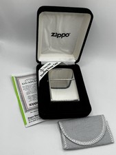 Armor Sterling Silver Zippo Lighter With High Polished Finish, # 26, New In Box picture
