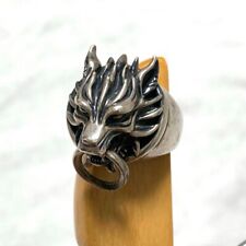 FINAL FANTASY VII Cloudy Wolf silver ring SQUARE ENIX Nobox picture