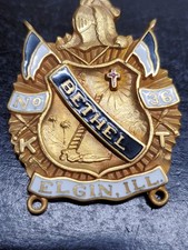 Vintage Bethel Daughter's of Liberty Number 36 Elgin Illinois Chapter Pin picture