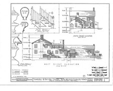 Oran NY Travelers' & Drovers' Tavern 1900s HABS architectural drawing picture