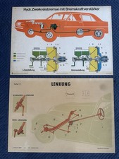 Set Of 16 Large 1960s German Verner Degener Driving Instruction Charts picture