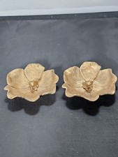 Rare Near Mint Pair 1930s McClelland Barclay Art Deco Dogwood Flower Dishes  Set picture