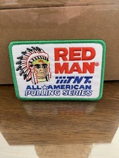 Red Man Pulling Series Chewing Tobacco Vintage Style Retro Iron Sew One Patch picture