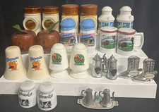 Vintage Midwest State Souvenir Salt Pepper Shakers Large Mixed Collection Lot picture
