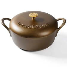  Bronzed Pre-Seasoned Cast Iron 5-Quart Dutch Oven with Lid  picture