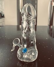 7.5''  Male Penis Glass Vase Bong Glass Water Filter  Clear Glass  Bong picture
