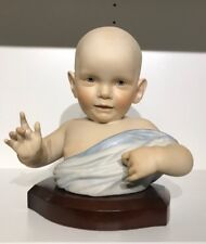 Cybis Porcelain Limited Edition #13 Baby Bust - Signed Blue Blanket RARE EUC picture
