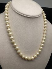 Signed Avon Faux Pearl  17” Necklace 2706 picture