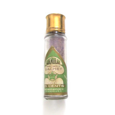 Antique Franco Hygiene Co American Violet Granular Sachet Bottle 2/3 Full 1900s picture