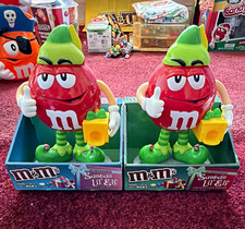 M&M’s Santa’s Lil’ Elf Red Character Candy Dispenser Limited Edition picture
