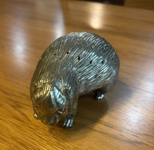 Vintage lacquered alloy Porcupine Charcuterie Toothpick Holder  Japan picture