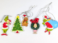 Vtg Hallmark Dr Suess Grinch Stole Christmas Ornament Lot Dog Max Cindy Lou Who picture
